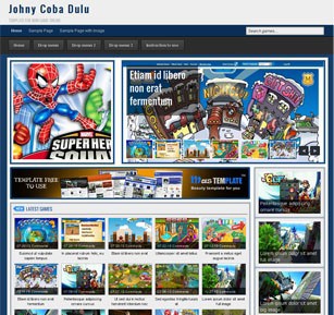 Johny Coba tema gratuito blogger de games